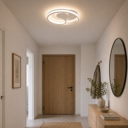 Brilliant - Plafonieră LED REVOLA, 33W, 230V, 3000/4000/6500K, Ø 40 cm, albă