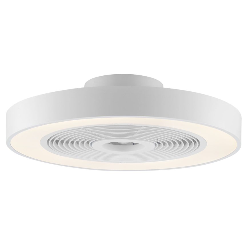 Brilliant - Lampă de tavan LED RGBW dimerizabilă cu ventilator CATANIA LED/37W/230V 2700-6500K diam. 48,6 cm alb + telecomandă