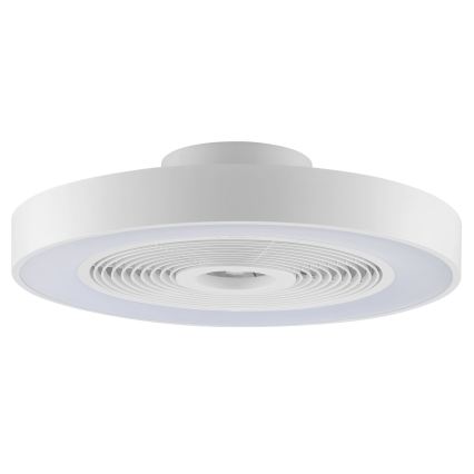 Brilliant - Lampă de tavan LED RGBW dimerizabilă cu ventilator CATANIA LED/37W/230V 2700-6500K diam. 48,6 cm alb + telecomandă