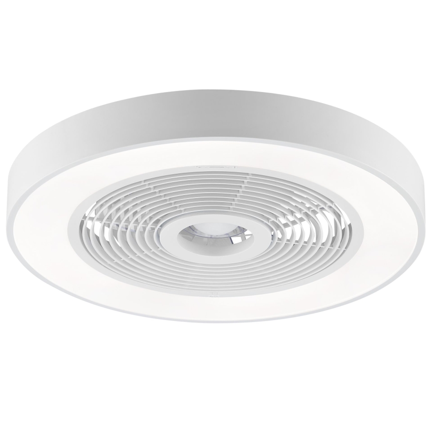 Brilliant - Lampă de tavan LED RGBW dimerizabilă cu ventilator CATANIA LED/37W/230V 2700-6500K diam. 48,6 cm alb + telecomandă