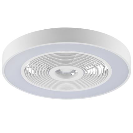 Brilliant - Lampă de tavan LED RGBW dimerizabilă cu ventilator CATANIA LED/37W/230V 2700-6500K diam. 48,6 cm alb + telecomandă