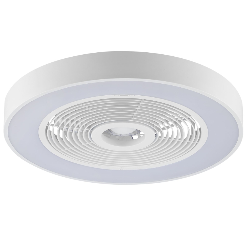 Brilliant - Lampă de tavan LED RGBW dimerizabilă cu ventilator CATANIA LED/37W/230V 2700-6500K diam. 48,6 cm alb + telecomandă