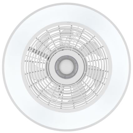 Brilliant - Lampă de tavan LED RGBW dimerizabilă cu ventilator CATANIA LED/37W/230V 2700-6500K diam. 48,6 cm alb + telecomandă