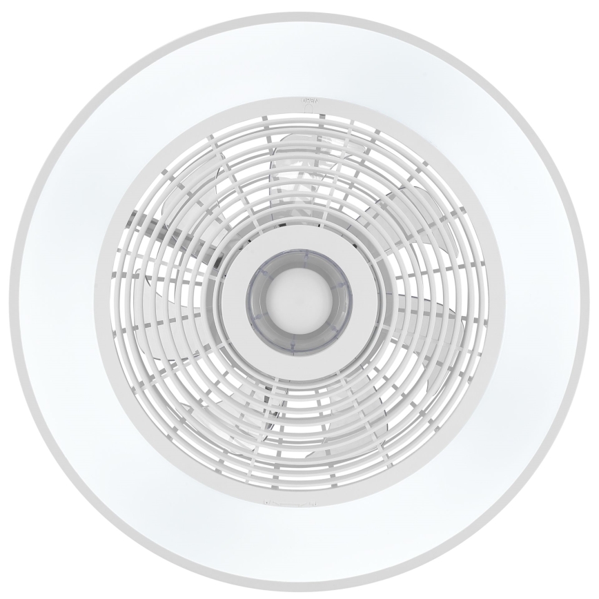 Brilliant - Lampă de tavan LED RGBW dimerizabilă cu ventilator CATANIA LED/37W/230V 2700-6500K diam. 48,6 cm alb + telecomandă