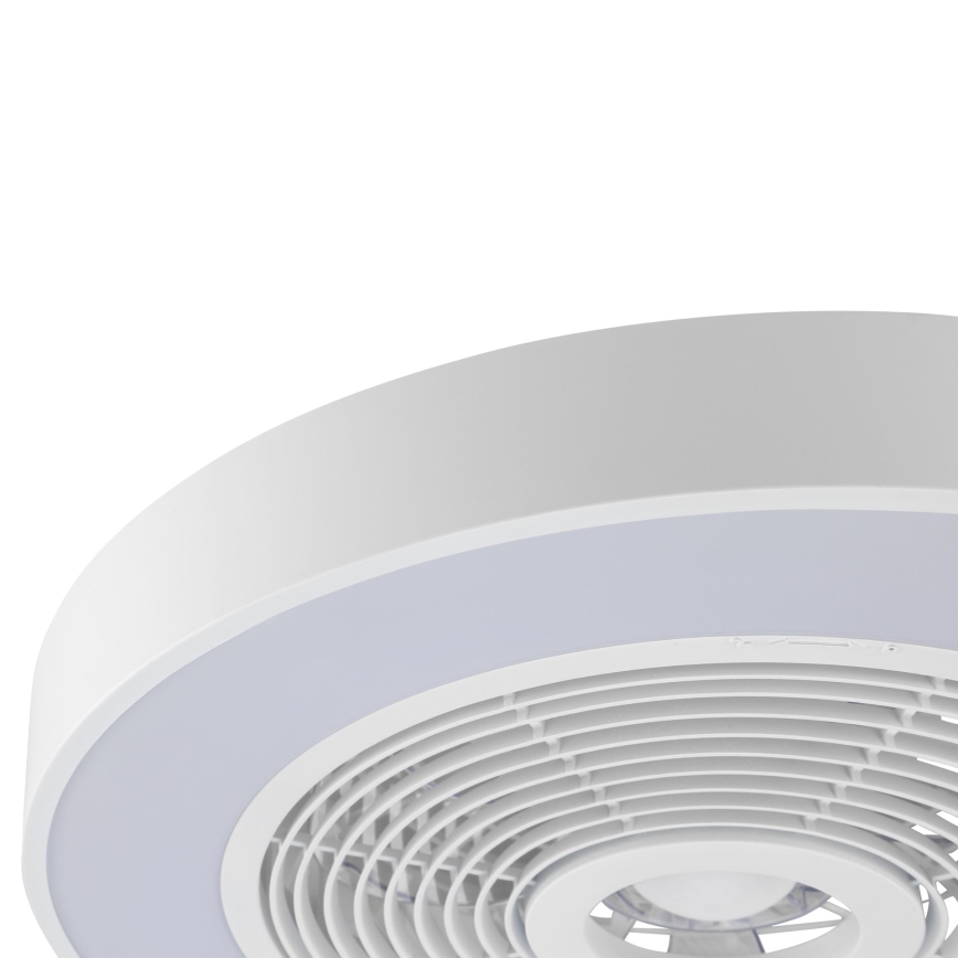 Brilliant - Lampă de tavan LED RGBW dimerizabilă cu ventilator CATANIA LED/37W/230V 2700-6500K diam. 48,6 cm alb + telecomandă