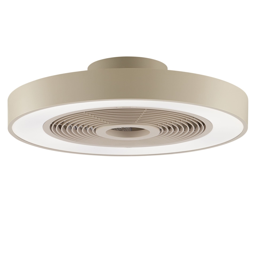 Brilliant - Plafonieră LED RGBW reglabilă cu ventilator CATANIA LED/37W/230V 2700-6500K Ø 48,6 cm bej + telecomandă