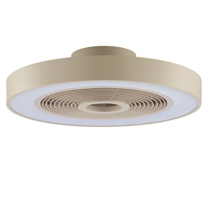 Brilliant - Plafonieră LED RGBW reglabilă cu ventilator CATANIA LED/37W/230V 2700-6500K Ø 48,6 cm bej + telecomandă