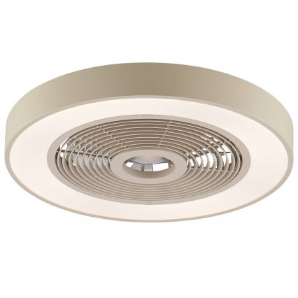 Brilliant - Plafonieră LED RGBW reglabilă cu ventilator CATANIA LED/37W/230V 2700-6500K Ø 48,6 cm bej + telecomandă