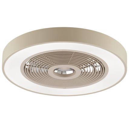 Brilliant - Plafonieră LED RGBW reglabilă cu ventilator CATANIA LED/37W/230V 2700-6500K Ø 48,6 cm bej + telecomandă