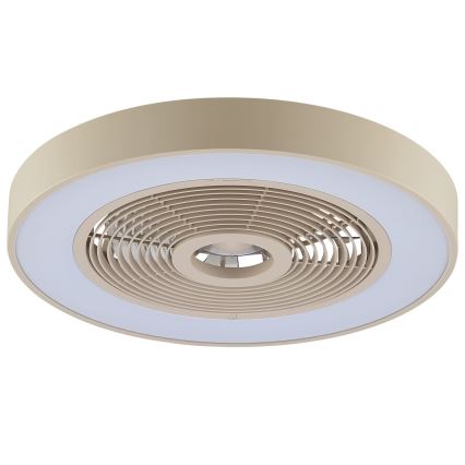 Brilliant - Plafonieră LED RGBW reglabilă cu ventilator CATANIA LED/37W/230V 2700-6500K Ø 48,6 cm bej + telecomandă