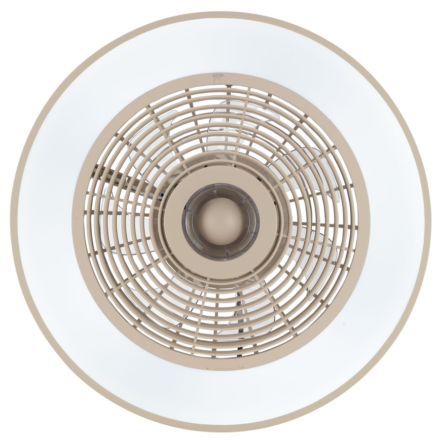 Brilliant - Plafonieră LED RGBW reglabilă cu ventilator CATANIA LED/37W/230V 2700-6500K Ø 48,6 cm bej + telecomandă