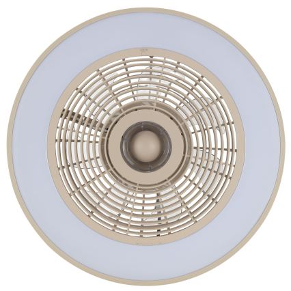 Brilliant - Plafonieră LED RGBW reglabilă cu ventilator CATANIA LED/37W/230V 2700-6500K Ø 48,6 cm bej + telecomandă
