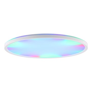 Brilliant - Plafonieră LED RGBW dimabilă LUMARO, 22 W, 230 V, 4000 K, Ø 42 cm, alb + telecomandă