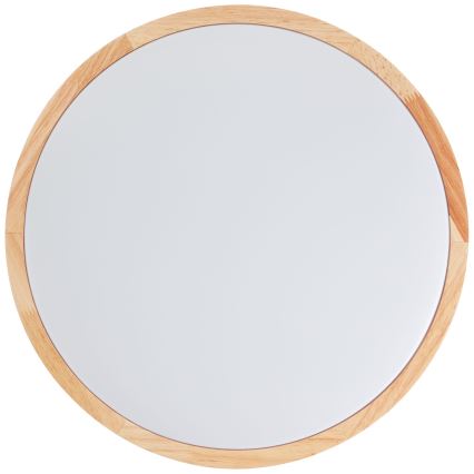 Brilliant - Plafonieră LED SLIMLINE, 22 W, 230 V, Ø 39 cm, lemn de cauciuc