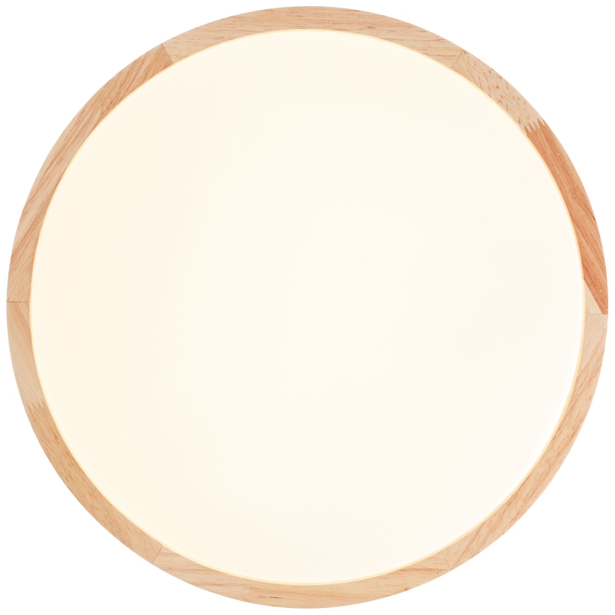 Brilliant - Plafonieră LED SLIMLINE, 22 W, 230 V, Ø 39 cm, lemn de cauciuc