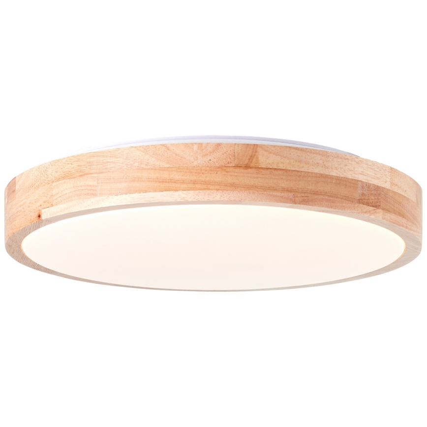 Brilliant - Plafonieră LED SLIMLINE LED/24W/230V Ø 34,5 cm lemn de cauciuc