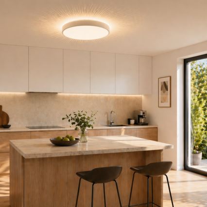 Brilliant - Plafonieră LED SOLISTRA LED/18W/230V diam. 34,5 cm albă