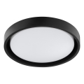 Brilliant - Plafonieră LED SONORA, 12W, 230V, 3000K, Ø 31 cm, negru