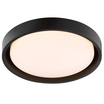 Brilliant - Plafonieră LED SONORA, 12W, 230V, 3000K, Ø 31 cm, negru