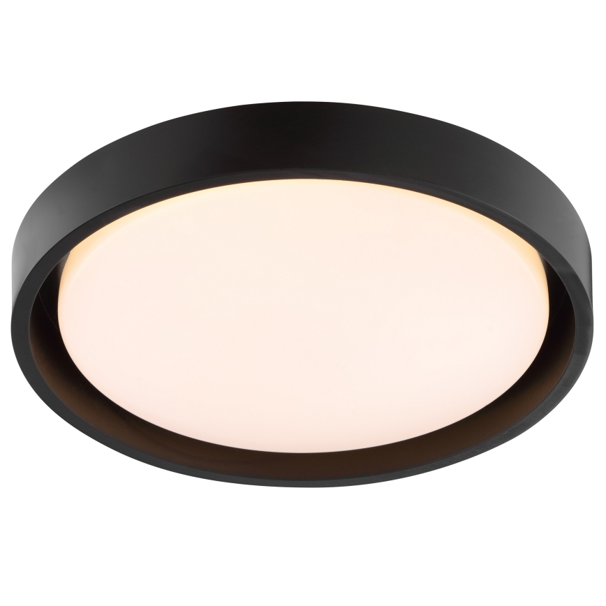 Brilliant - Plafonieră LED SONORA, 12W, 230V, 3000K, Ø 31 cm, negru