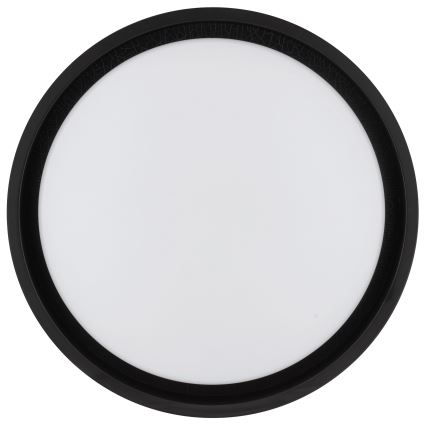 Brilliant - Plafonieră LED SONORA, 12W, 230V, 3000K, Ø 31 cm, negru