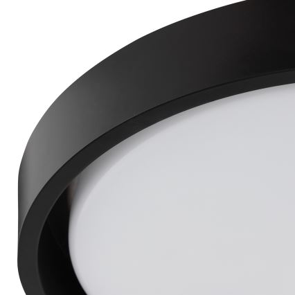 Brilliant - Plafonieră LED SONORA, 12W, 230V, 3000K, Ø 31 cm, negru