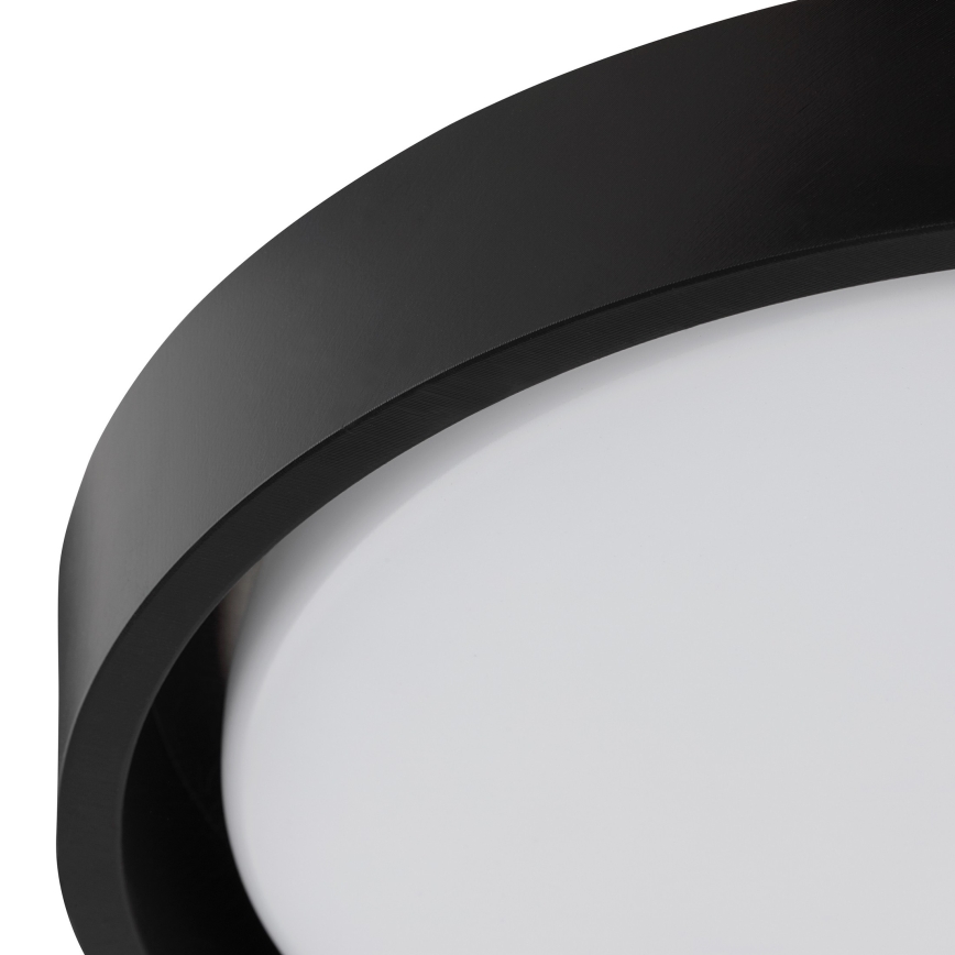 Brilliant - Plafonieră LED SONORA, 12W, 230V, 3000K, Ø 31 cm, negru