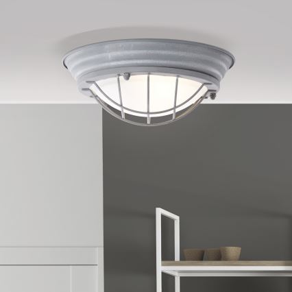 Brilliant - Plafonieră TYPHOON 1xE27/30W/230V Ø 29 cm, gri