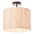 Brilliant - Plafonieră WIMEA 1xE27/52W/230V Ø 30 cm negru/bej