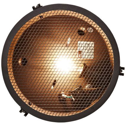 Brilliant - Plafonieră ZOIS 1xE27/28W/230V Ø 30 cm negru