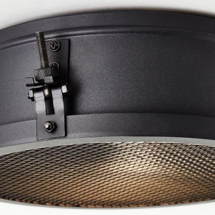 Brilliant - Plafonieră ZOIS 1xE27/28W/230V Ø 30 cm negru