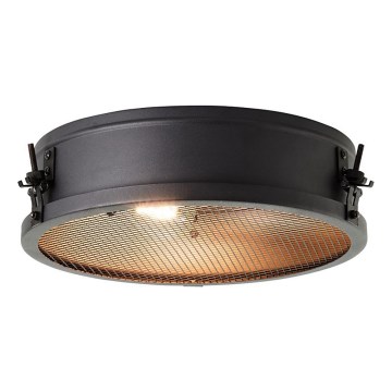 Brilliant - Plafonieră ZOIS 2xE27/28W/230V diam. 34 cm negru