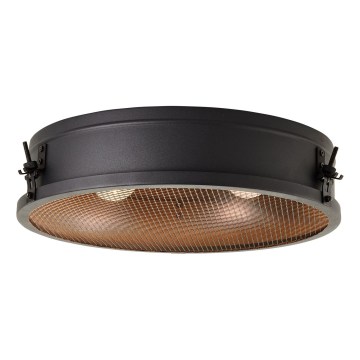 Brilliant - Plafonieră ZOIS 2xE27/28W/230V Ø 42 cm neagră