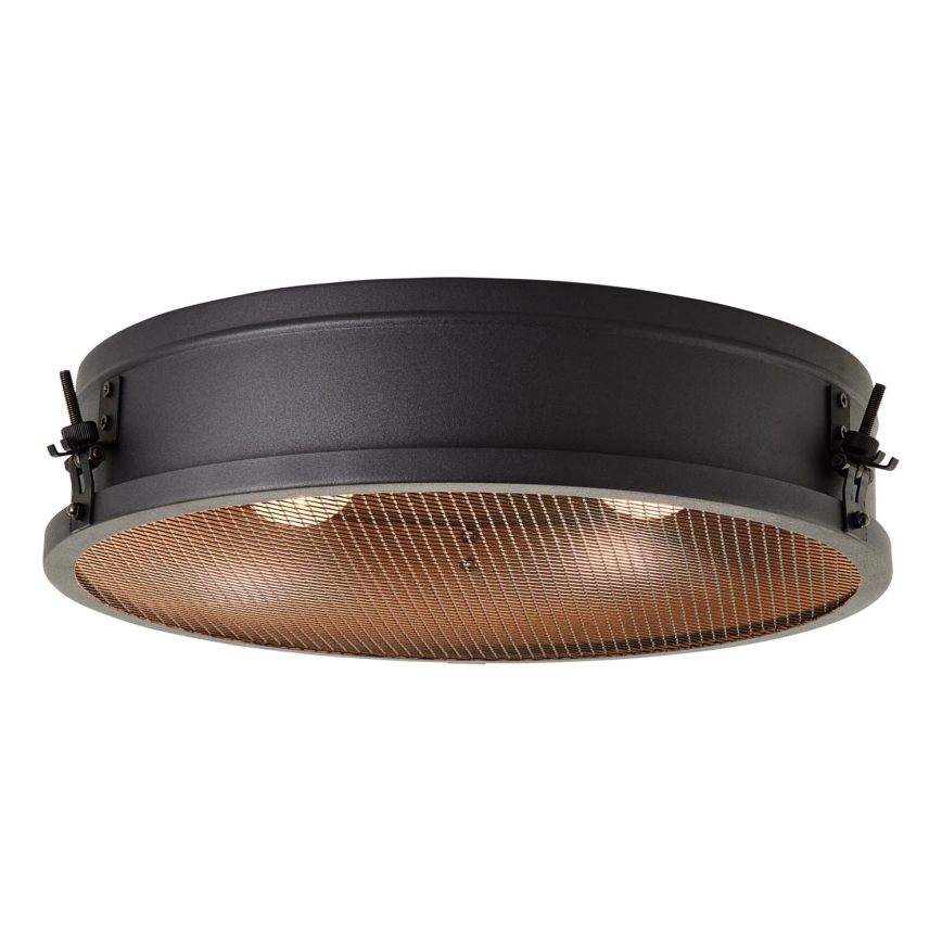 Brilliant - Plafonieră ZOIS 2xE27/28W/230V Ø 42 cm neagră
