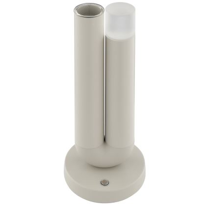 Brilliant - Lampă de masă pentru exterior SAYU, reglabilă, reîncărcabilă, cu control tactil, LED/2,5W/5V 2700K 2600 mAh IP44, gri