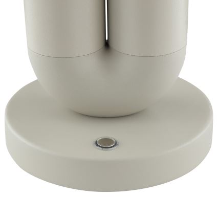 Brilliant - Lampă de masă pentru exterior SAYU, reglabilă, reîncărcabilă, cu control tactil, LED/2,5W/5V 2700K 2600 mAh IP44, gri