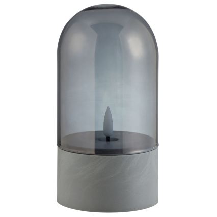 Brilliant - Set 2x lumânări LED ILLUSION LED/2xAA IP44 gri / negru fumuriu