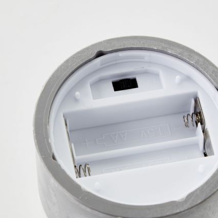 Brilliant - Set de 3 lumânări LED BOUGIE LED/2xAA IP44 gri/fumuriu