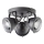 Brilliant - Spot CARMEN 3xGU10/5W/230V, negru