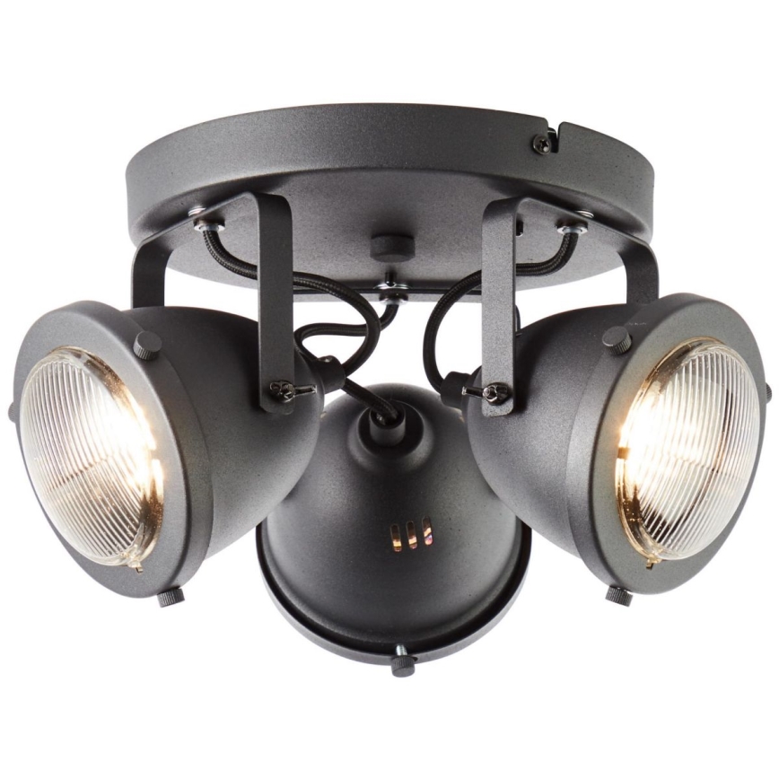 Brilliant - Spot CARMEN 3xGU10/5W/230V, negru