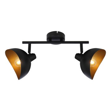 Brilliant - Spot LAYTON 2xE14/25W/230V negru/auriu