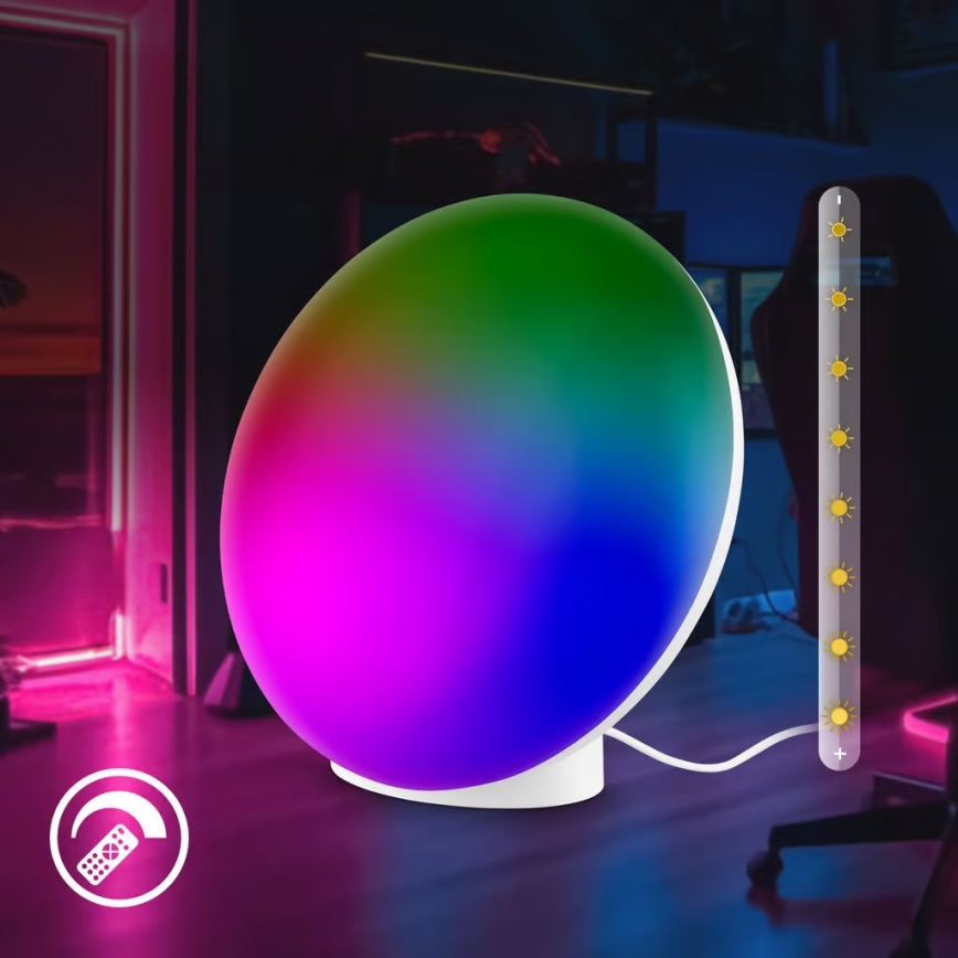 Brilo - Lampă de masă LED RGBIC reglabilă TARA LED/6W/230V 3000-6500K albă + telecomandă