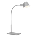 Brilo - Lampă de masă 1xE27/10W/230V crom mat