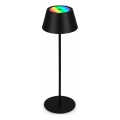 Brilo - Lampă de masă exterioară tactilă reîncărcabilă KIKI LED RGB, reglabilă, 2,6 W / 5 V, IP44, 2600 mAh, negru