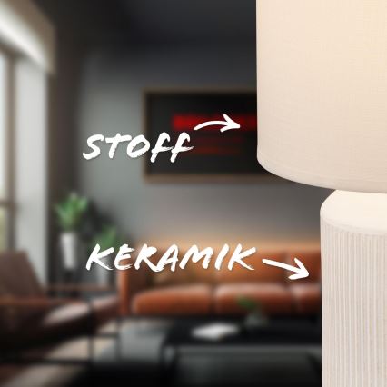 Brilo - Lampă de masă INO 1xE14/10W/230V albă