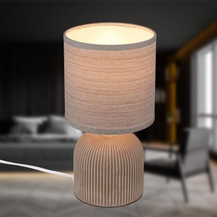 Brilo - Lampă de masă INO 1xE14/10W/230V maro
