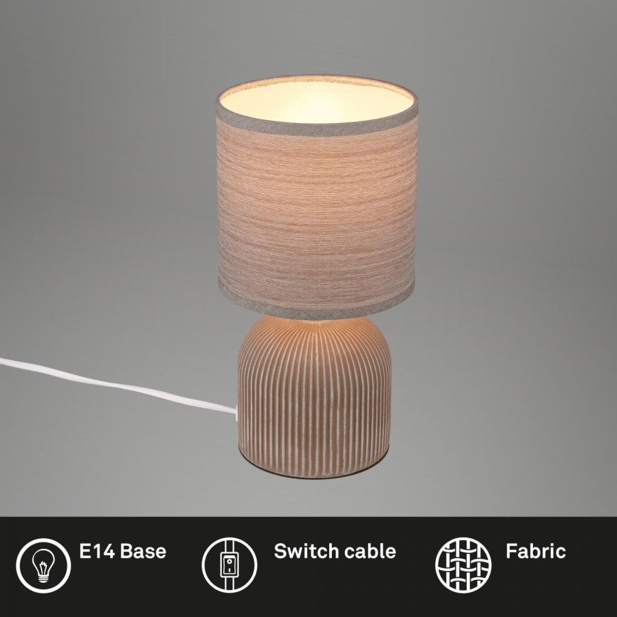 Brilo - Lampă de masă INO 1xE14/10W/230V maro