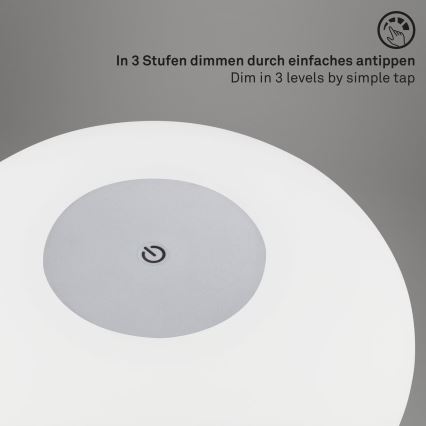 Brilo OLANA - Lampă de masă LED reîncărcabilă, reglabilă, pentru exterior LED/3W/5V 3300K IP44 2000 mAh