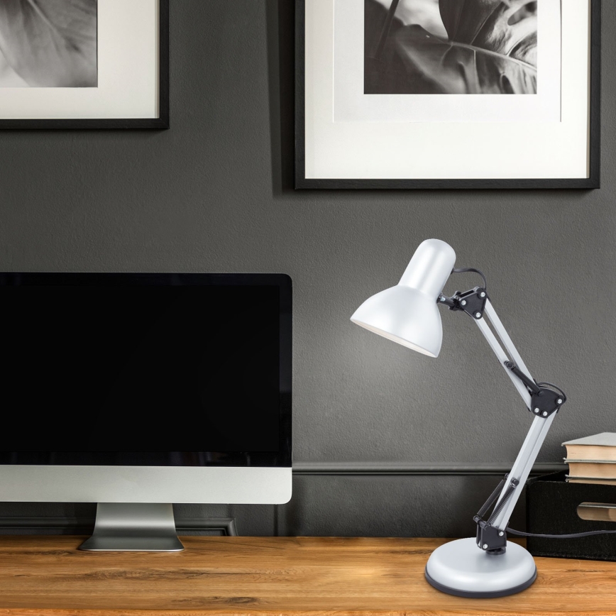 Brilo - Lampă de masă PIXA 1xE14/25W/230V, argintie