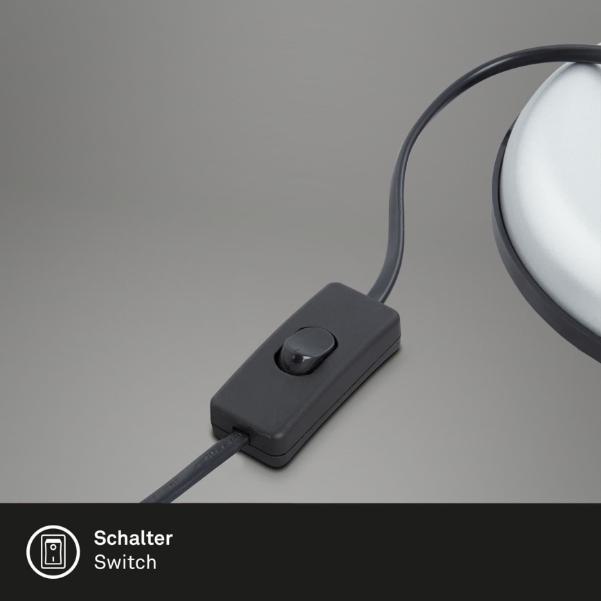 Brilo - Lampă de masă PIXA 1xE14/25W/230V, argintie